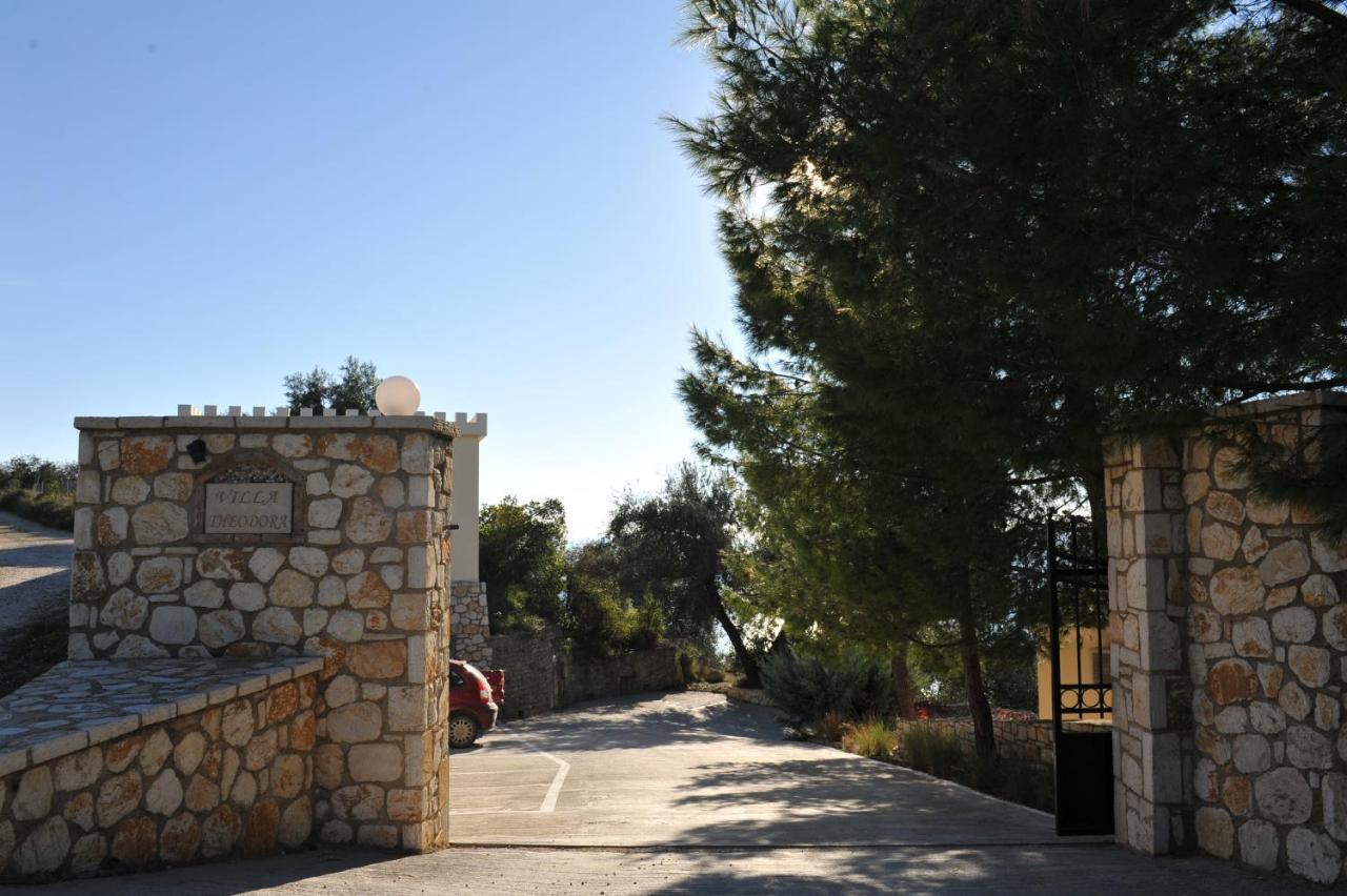 Villa Theodora View Apartments Zeys Agios Georgios Pagon Bagian luar foto